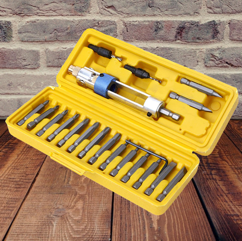 Set trapano avvitatore elettrico 2 in 1 per falegnameria