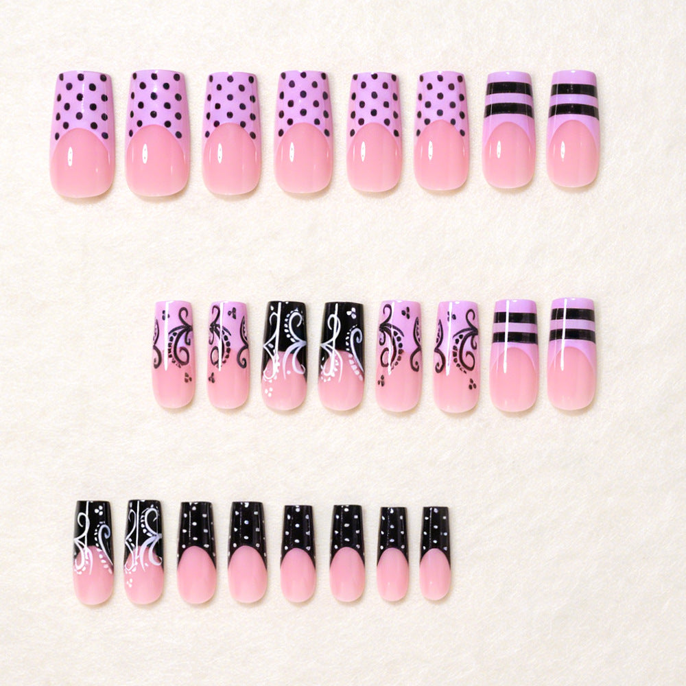 Set unghie quadrate artistiche