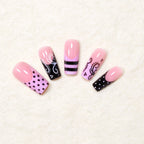 Set unghie quadrate artistiche