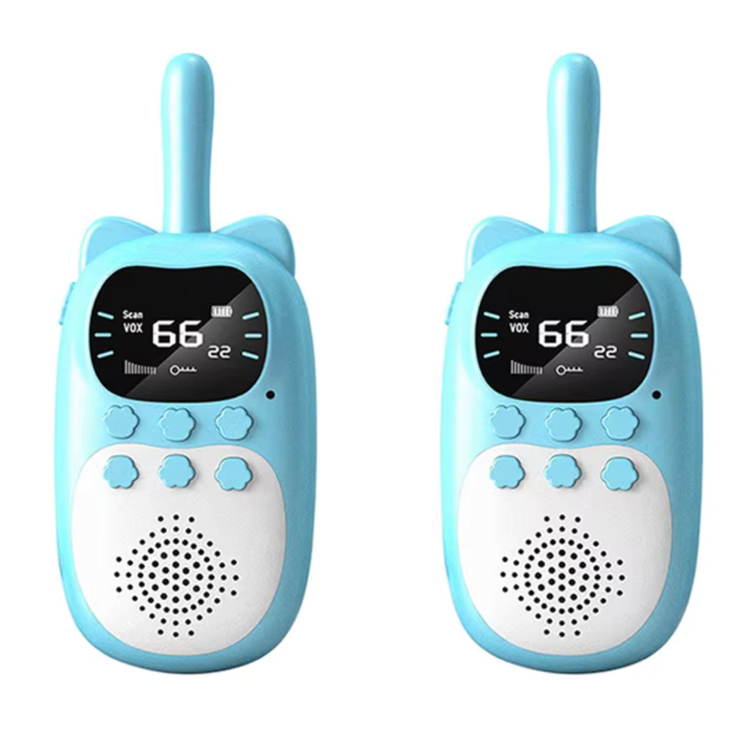 Set walkie talkie ricaricabili per bambini con portata 3 km