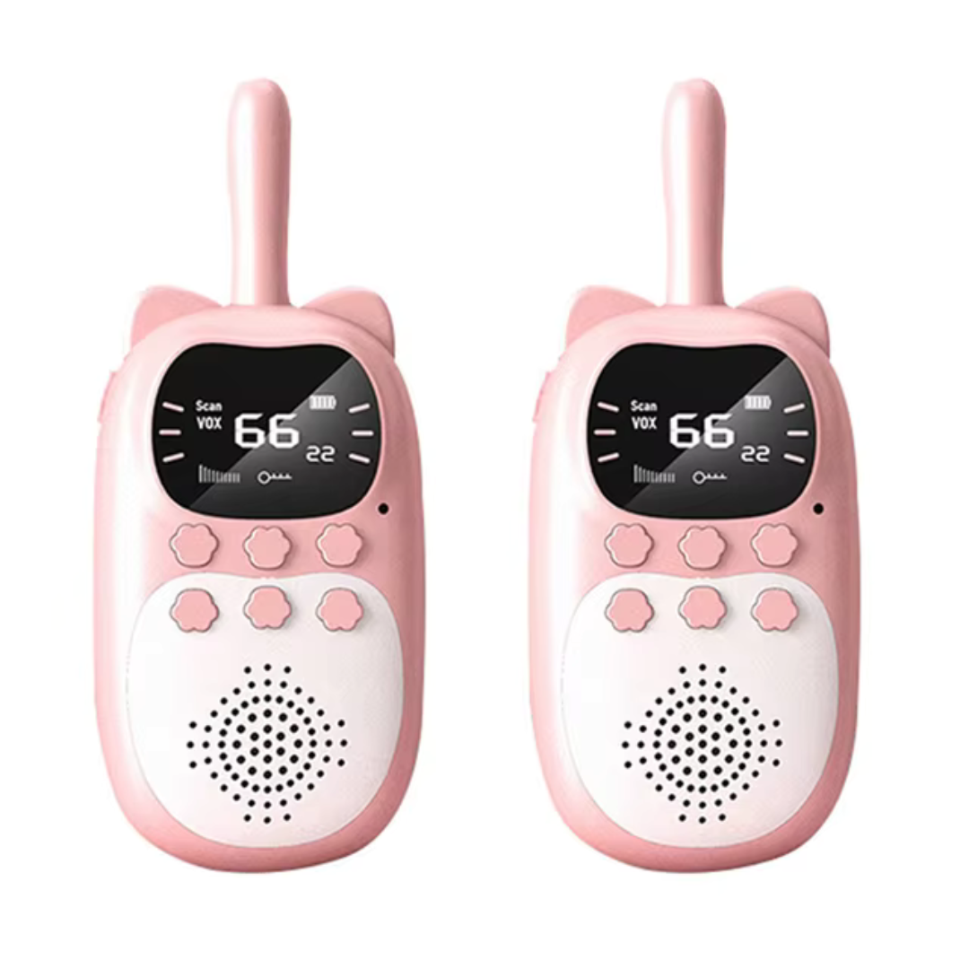 Set walkie talkie ricaricabili per bambini con portata 3 km