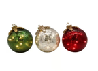 Sfera luminosa LED natalizia GlowSphere – luce calda ambientale con timer