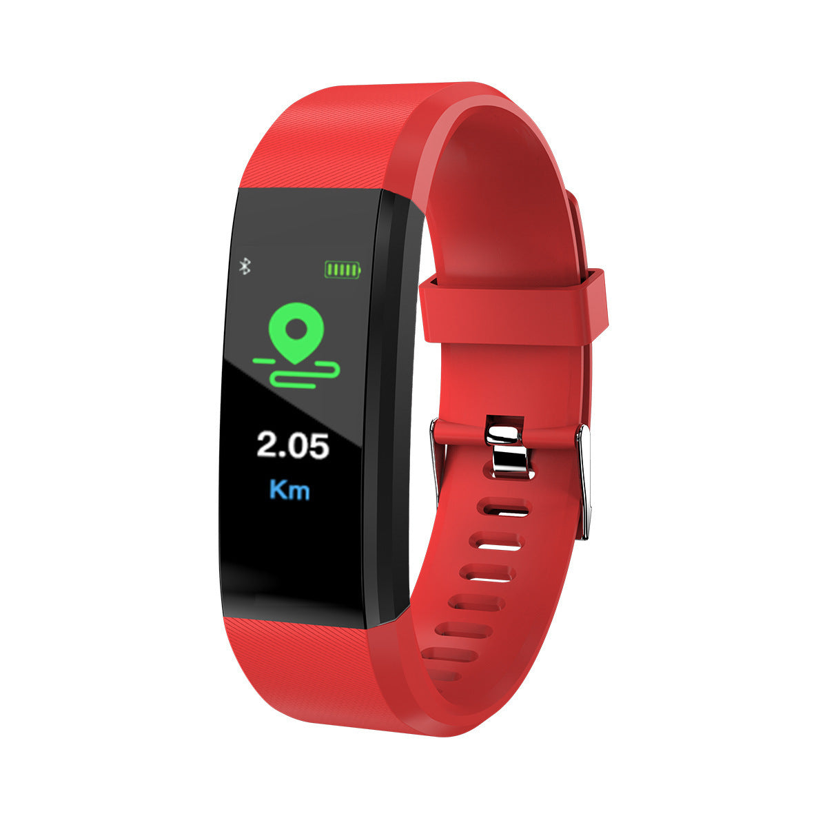 Smartband fitness tracker con cardiofrequenzimetro e schermo a colori