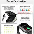 Smartwatch 2 in 1 con auricolari Bluetooth integrati