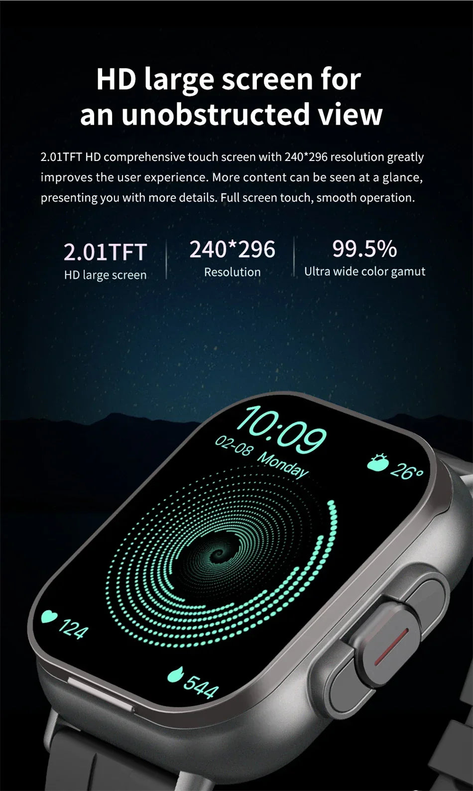 Smartwatch 2 in 1 con auricolari Bluetooth integrati