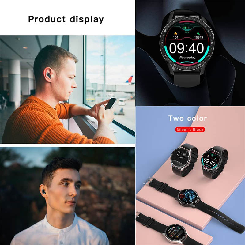 Smartwatch 2 in 1 con auricolari integrati (iPhone e Android)