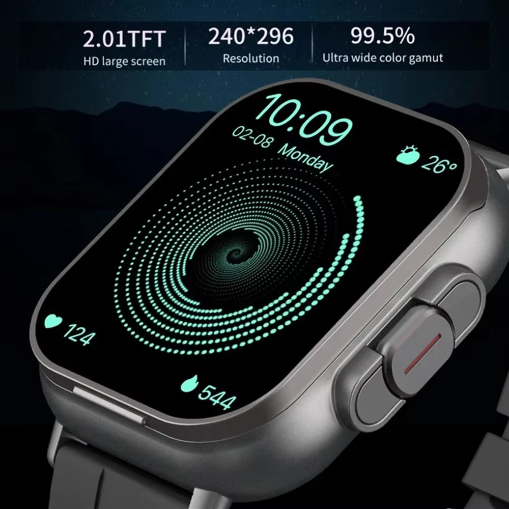 Smartwatch 5,1 cm con auricolari Bluetooth integrati e fitness tracker
