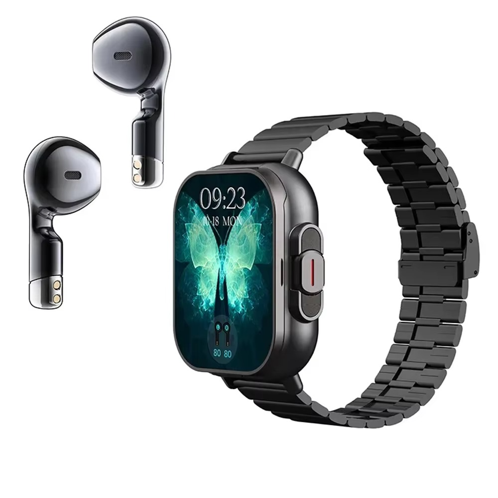 Smartwatch 5,1 cm con auricolari Bluetooth integrati e fitness tracker