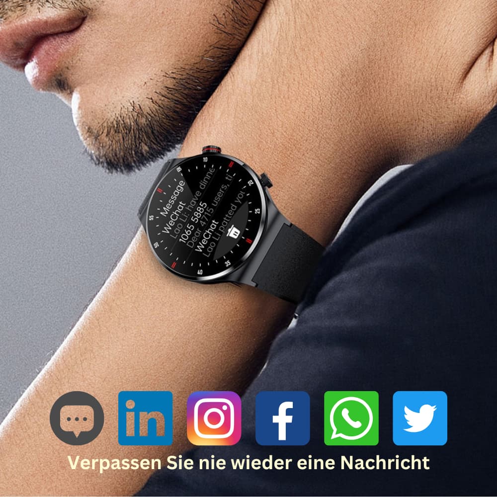 Smartwatch elegante LuxeLife – Tecnologia e stile al polso