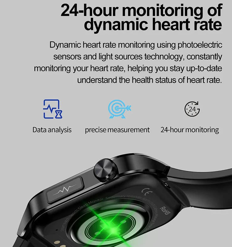 Smartwatch per anziani con monitoraggio pressione e glicemia