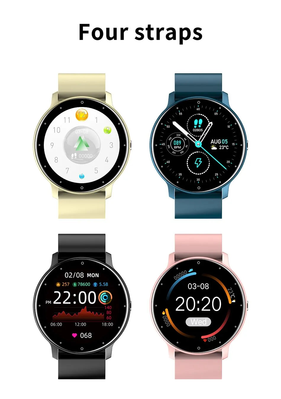 Smartwatch sportivo elegante e leggero