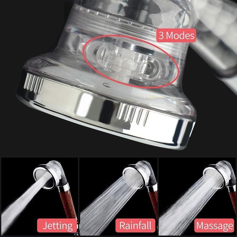 Soffione doccia con filtro purificante a 3 getti