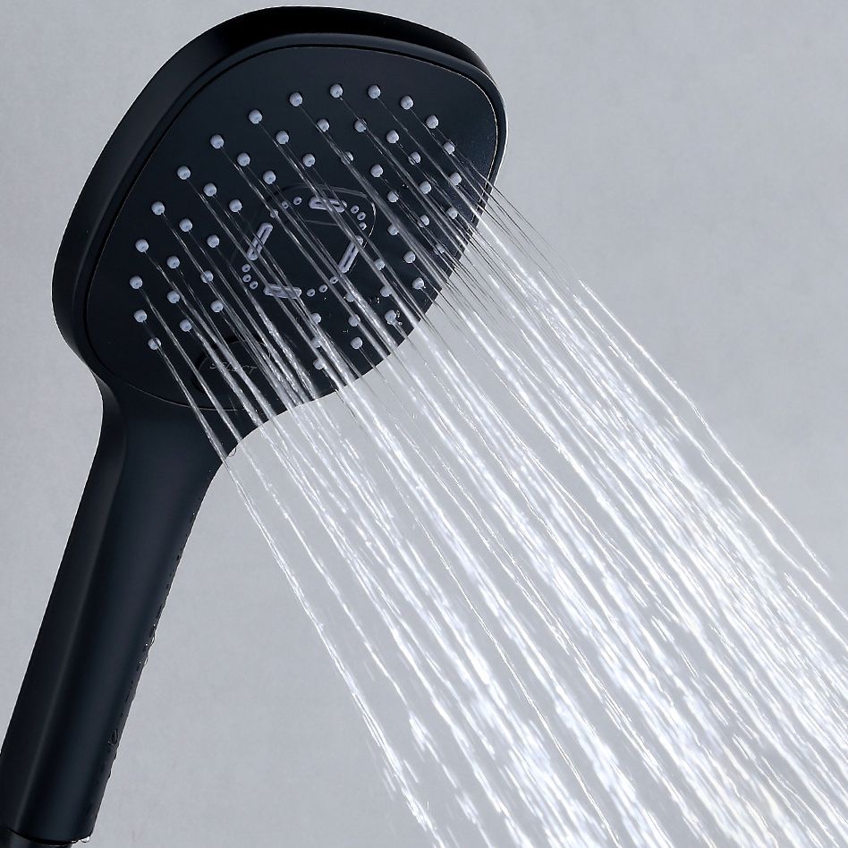 Soffione doccia moderno regolabile in metallo con 3 getti