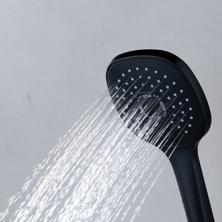 Soffione doccia moderno regolabile in metallo con 3 getti