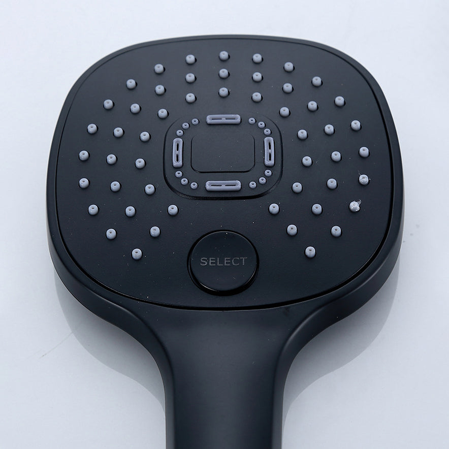 Soffione doccia moderno regolabile in metallo con 3 getti
