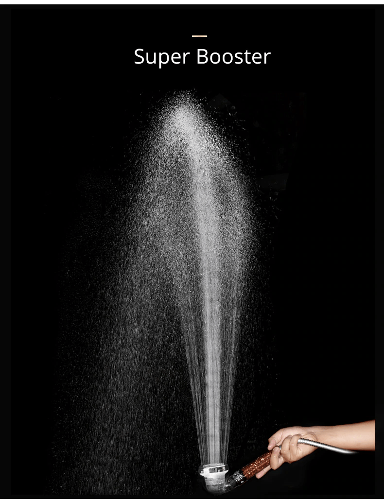 Soffione doccia regolabile con filtro ionico
