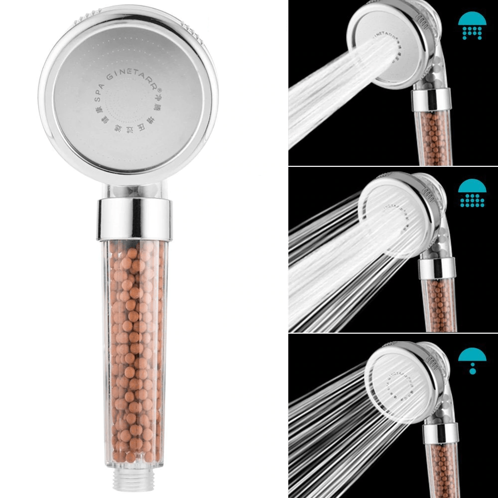 Soffione doccia regolabile con filtro ionico