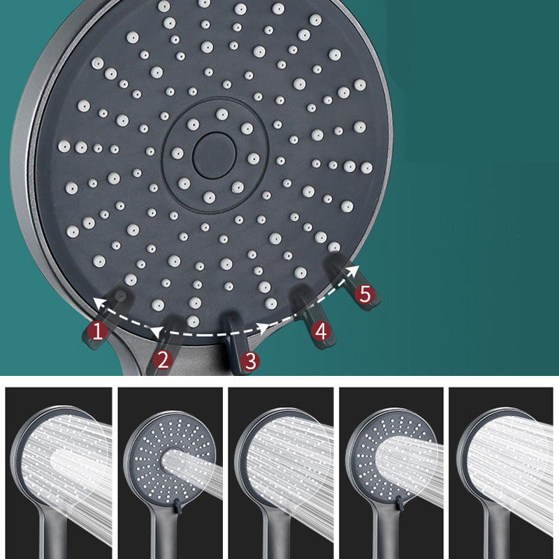 Soffione doccia tondo moderno con doccetta