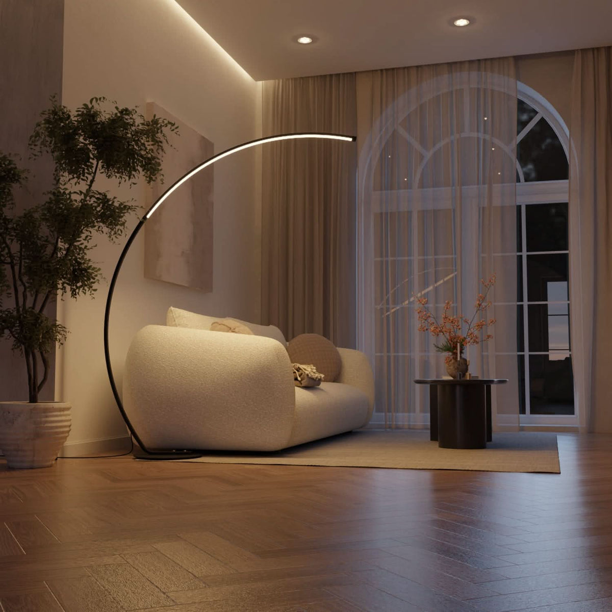 SOLVANE – Lampada da terra per ambienti raffinati