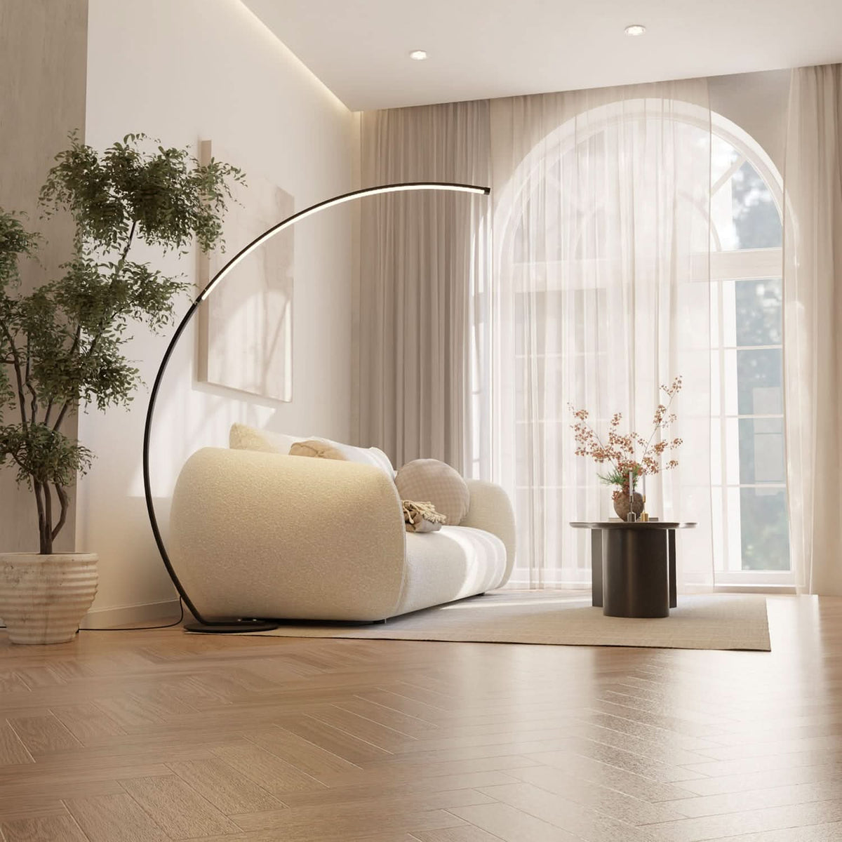 SOLVANE – Lampada da terra per ambienti raffinati