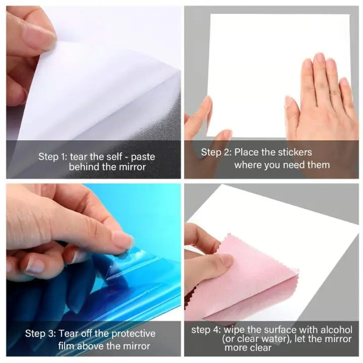 Specchio adesivo fai da te – Flessibile e decorativo