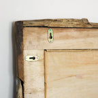 Specchio da parete con cornice in legno di teak riciclato e attacco reversibile 71 × 51 cm