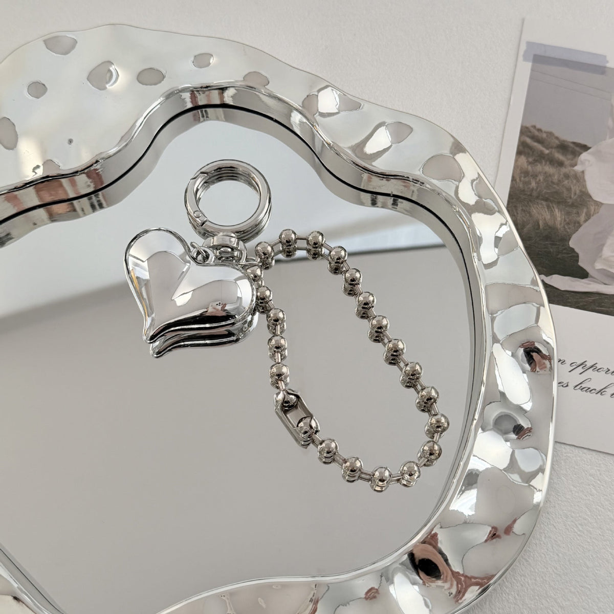 Specchio decorativo con fiocco