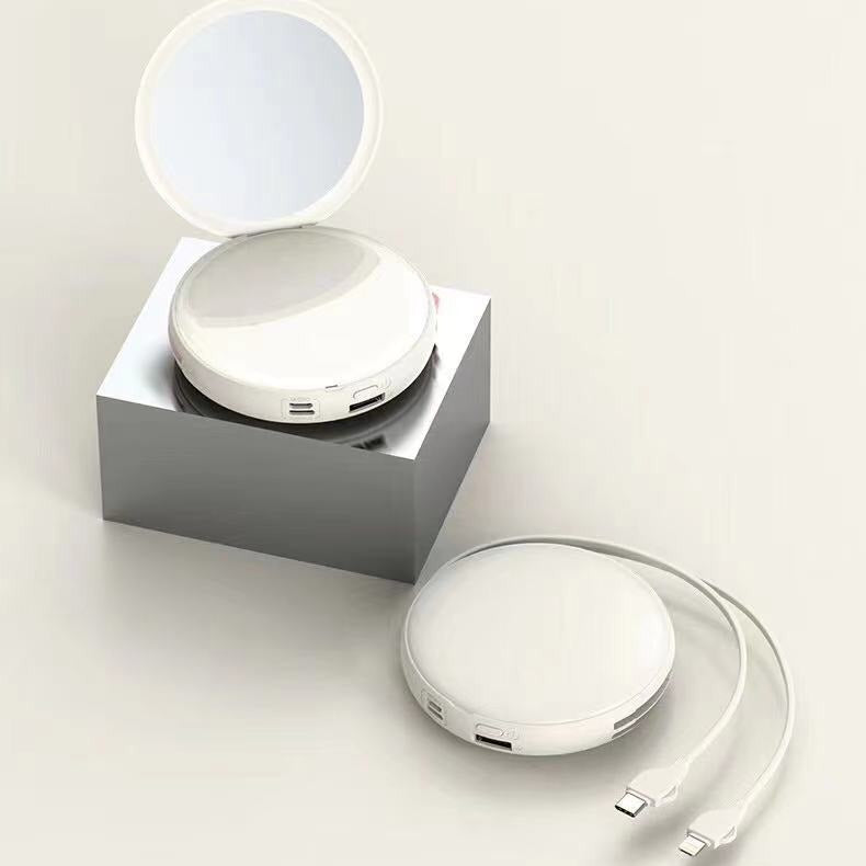 Specchio portatile con funzione di ricarica USB