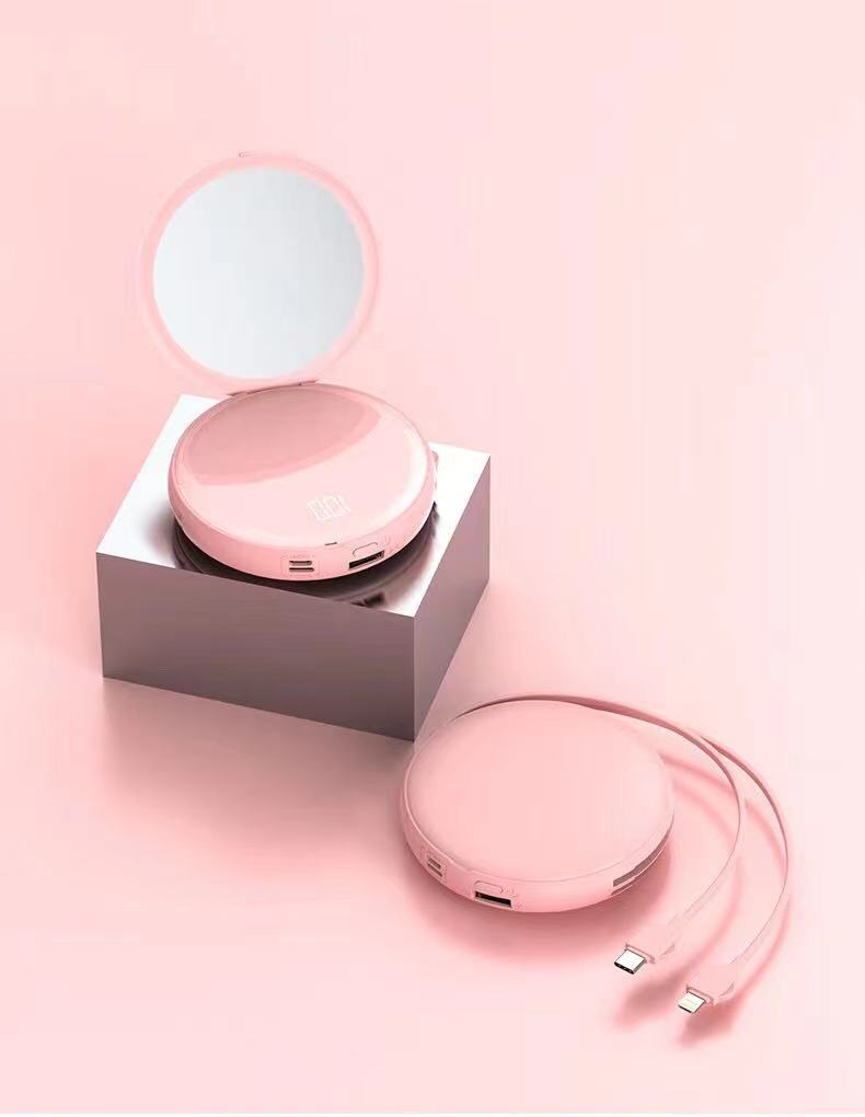 Specchio portatile con funzione di ricarica USB