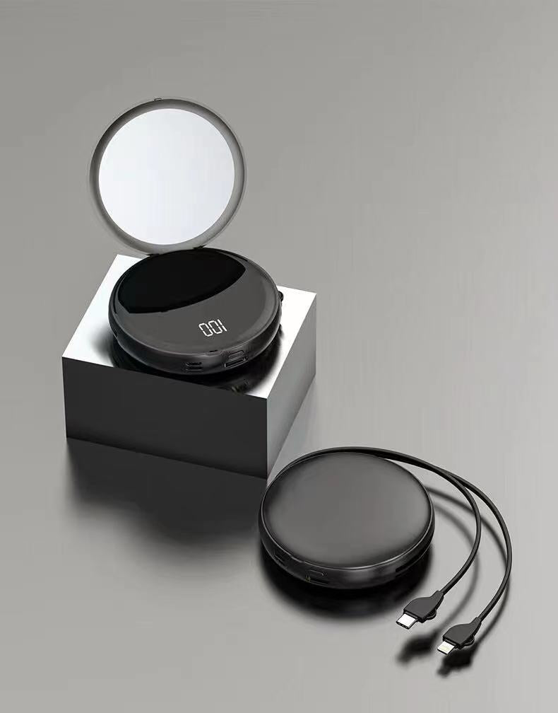 Specchio portatile con funzione di ricarica USB