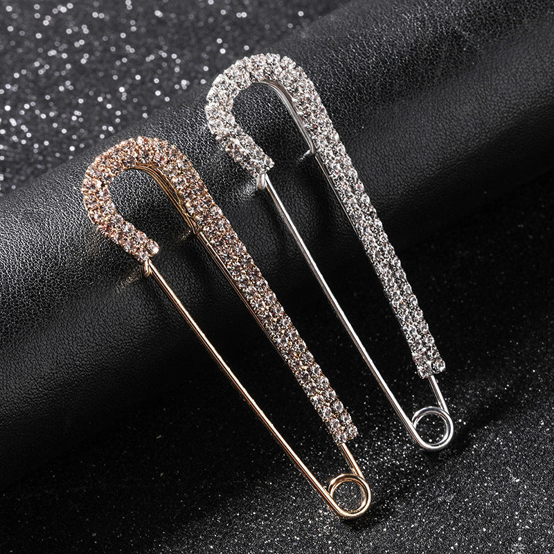 Spilla da balia con cristalli premium