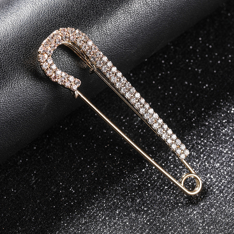 Spilla da balia con cristalli premium