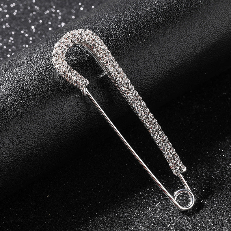 Spilla da balia con cristalli premium