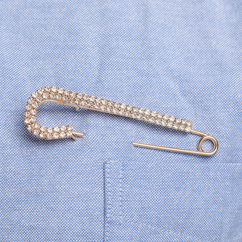 Spilla da balia con cristalli premium