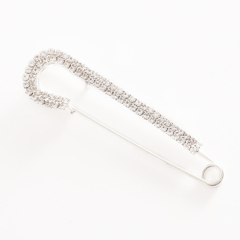 Spilla da balia con cristalli premium
