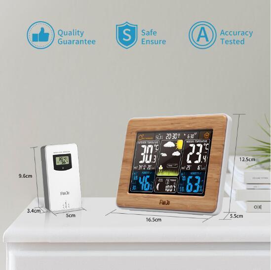 Stazione meteo wireless domestica con sensore esterno e display a colori