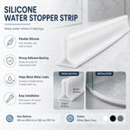 Barriera ferma acqua | Silicone flessibile e adesivo | 100/200 cm