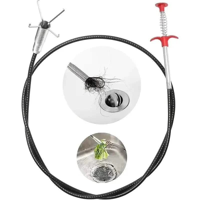 Stura-scarichi a 4 artigli con molla per cucina e bagno