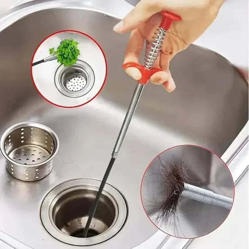 Stura-scarichi a 4 artigli con molla per cucina e bagno