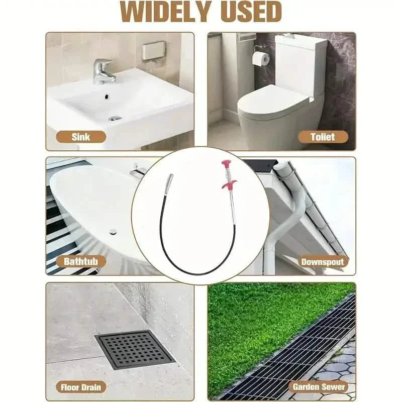 Stura-scarichi a 4 artigli con molla per cucina e bagno