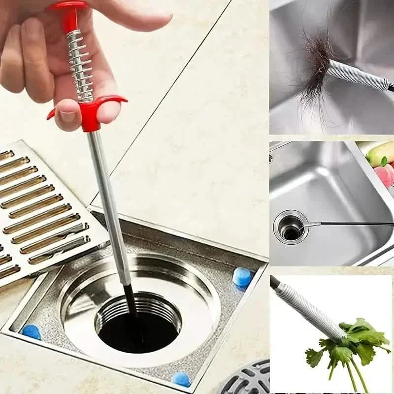 Stura-scarichi a 4 artigli con molla per cucina e bagno
