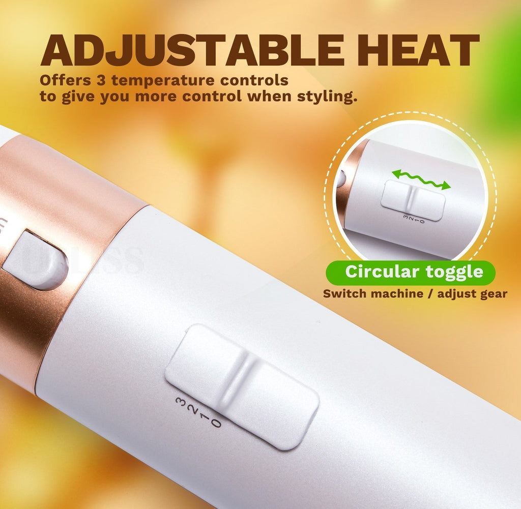 Styler per capelli 5 in 1 con arricciacapelli automatico, asciugacapelli e spazzola lisciante