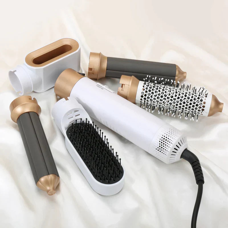 Styler per capelli 5 in 1 con arricciacapelli automatico, asciugacapelli e spazzola lisciante