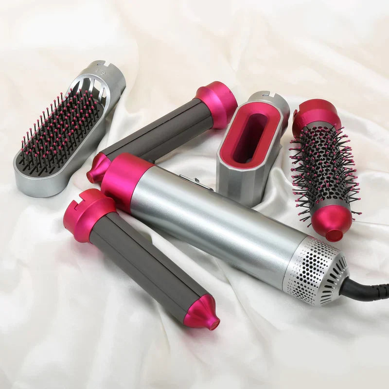 Styler per capelli 5 in 1 con arricciacapelli automatico, asciugacapelli e spazzola lisciante