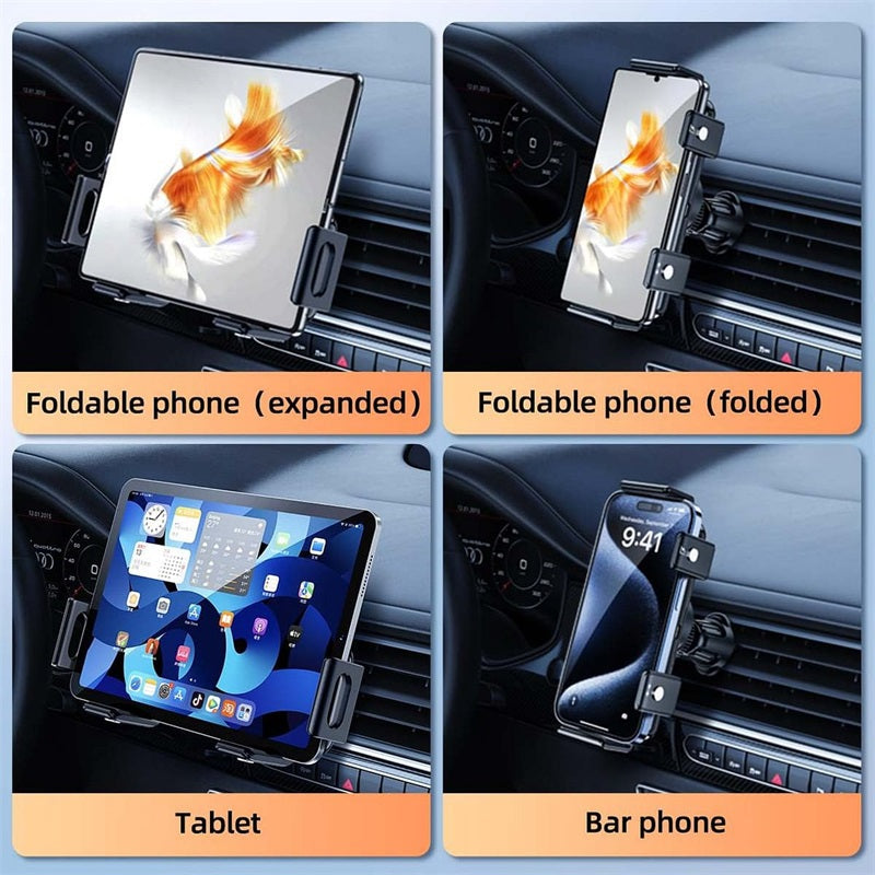 Supporto auto con ricarica wireless a doppia bobina