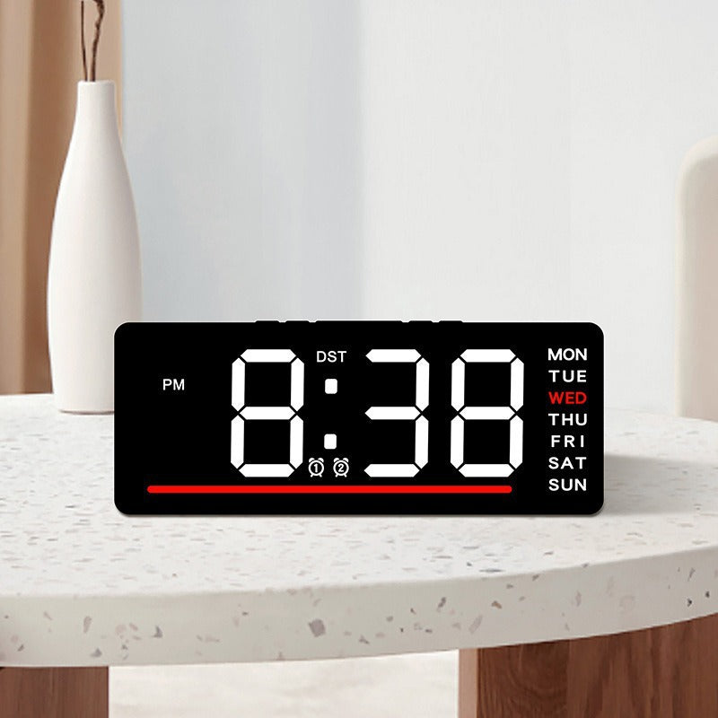 Sveglia digitale con display LED grande e funzioni allarme multiple