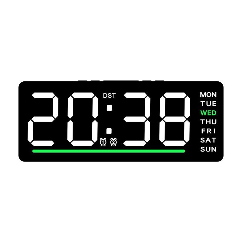 Sveglia digitale con display LED grande e funzioni allarme multiple