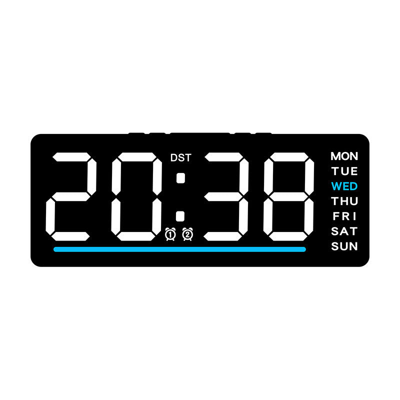 Sveglia digitale con display LED grande e funzioni allarme multiple
