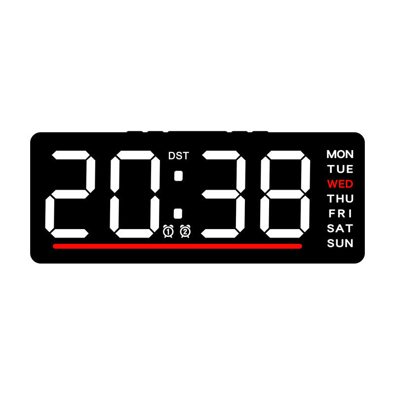 Sveglia digitale con display LED grande e funzioni allarme multiple