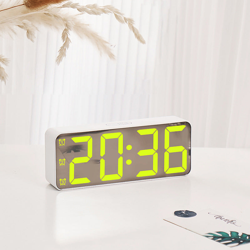 Sveglia digitale con display LED grande e funzioni multiple
